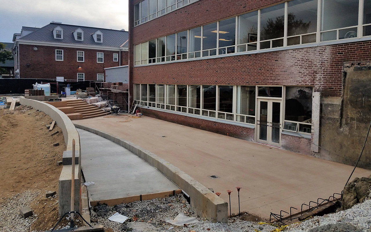 New Building Soderstrom Plaza Construction